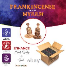 FRANKINCENSE AND MYRRH Incense Sticks 19 Jumbo Extra Large Bulk Handmade