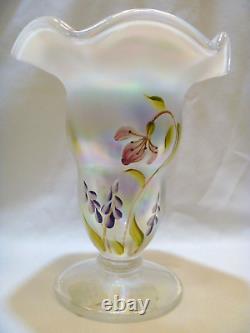 Fenton Vase, French Opalescent