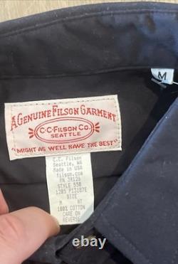 Filson Right Hand Super Shooting Shirt Medium Style 550 Made in USA NWT