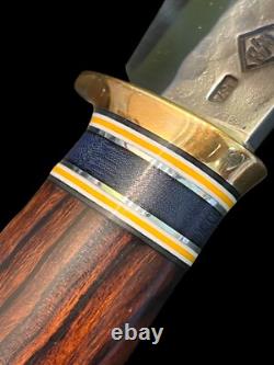 Fixed Blade Rocco Handmade 4.5 1095 Michigan Hunter Hammer Marked DH-2229
