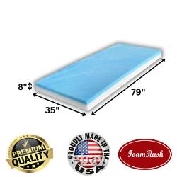 FoamRush Bunk (35 x 79) Cooling Gel Memory Foam RV Mattress Medium Firm USA