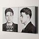 Frank Sinatra Prison Mug Shot Famous Jail Head Shots 1950s Canvas Wall Art Print