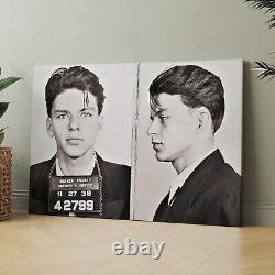 Frank Sinatra Prison Mug Shot Famous Jail Head Shots 1950s Canvas Wall Art Print