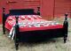 French Country Pine Tavern Bed, King Size, Usa Hand Made Reproduction