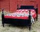 French Country Pine Tavern Bed, Queen Size, Usa Hand Made Reproduction
