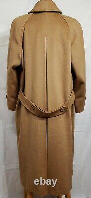 GORGEOUS Camel Cassidy Hand Tailored 100% Pure Wool Long Coat Made in USA