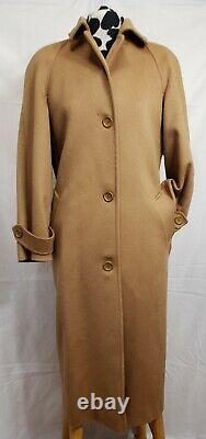 GORGEOUS Camel Cassidy Hand Tailored 100% Pure Wool Long Coat Made in USA