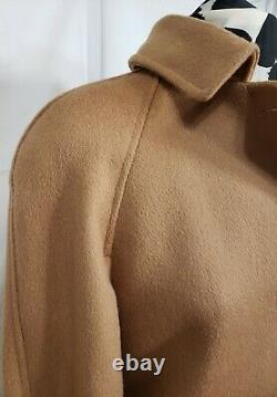 GORGEOUS Camel Cassidy Hand Tailored 100% Pure Wool Long Coat Made in USA