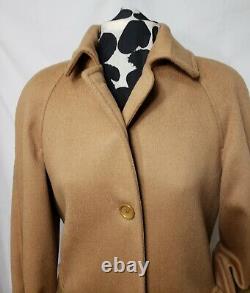 GORGEOUS Camel Cassidy Hand Tailored 100% Pure Wool Long Coat Made in USA