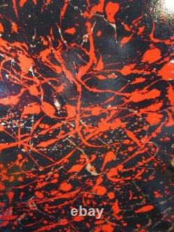 GRAFFITI ABSTRACT CANVAS PAINTING BY MUSK YAI 16X20 ooak Hand-painted signed