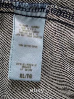 GUESS Premium Limited Edition Hand Made Denim Jacket XL USA Distressed Eagle