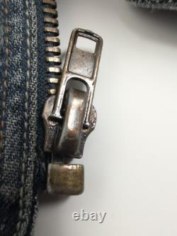 GUESS Premium Limited Edition Hand Made Denim Jacket XL USA Distressed Eagle