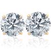 G/si1 1.50ct Tw Diamond Studs In 14k White Or Yellow Gold Lab Grown