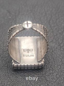 Gem Quality Charoite And Silver Men's Ring Size 11.5 Hand Made In USA