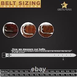 Genuine Black Cherry Lizard Leather Belt (Made in U. S. A)
