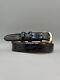 Genuine Crocodile Black Leather Mens Belt Handcrafted Usa Size 36 Saddlebags
