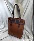 Genuine Horween Usa Hand Made Brown Tan Leather Tote Bag Unisex