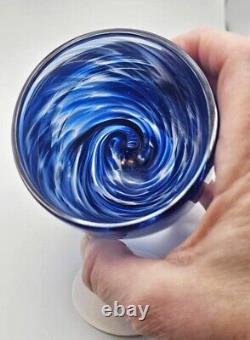 Glassybaby Seattle SEA Seahawks Limited Release 2021 NLA Blue Glitter Swirls