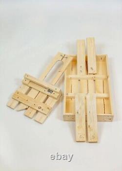 Goat Hoof & Milk Stand for Dwarf & Pygmy Goats 32-inch Hand-Crafted Natural Pine