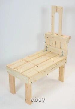Goat Hoof & Milk Stand for Dwarf & Pygmy Goats 32-inch Hand-Crafted Natural Pine