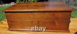 Gorgeous Large Solid Walnut MID Century Modern Vintage Box 50s 60s MCM