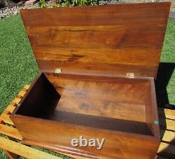 Gorgeous Large Solid Walnut MID Century Modern Vintage Box 50s 60s MCM