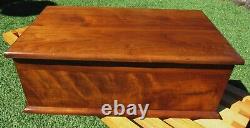 Gorgeous Large Solid Walnut MID Century Modern Vintage Box 50s 60s MCM