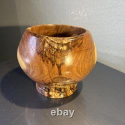 Gorgeous Live Edge Hand Turned, One of a Kind Black Walnut- Knotty Bowl! GIFT
