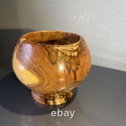 Gorgeous Live Edge Hand Turned, One of a Kind Black Walnut- Knotty Bowl! GIFT