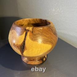 Gorgeous Live Edge Hand Turned, One of a Kind Black Walnut- Knotty Bowl! GIFT