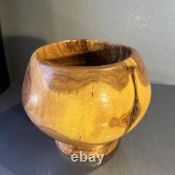 Gorgeous Live Edge Hand Turned, One of a Kind Black Walnut- Knotty Bowl! GIFT