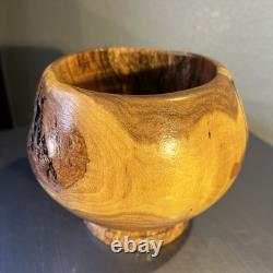 Gorgeous Live Edge Hand Turned, One of a Kind Black Walnut- Knotty Bowl! GIFT
