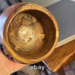 Gorgeous Live Edge Hand Turned, One of a Kind Black Walnut- Knotty Bowl! GIFT