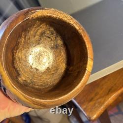 Gorgeous Live Edge Hand Turned, One of a Kind Black Walnut- Knotty Bowl! GIFT