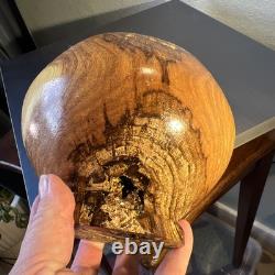 Gorgeous Live Edge Hand Turned, One of a Kind Black Walnut- Knotty Bowl! GIFT