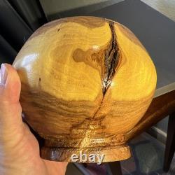 Gorgeous Live Edge Hand Turned, One of a Kind Black Walnut- Knotty Bowl! GIFT