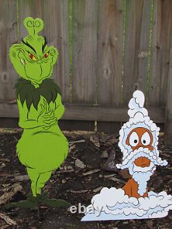 Grinch And Max Yard Decor. The Awful Idea. Hand Made In The USA