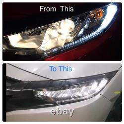 HALOGEN To TYPE R LED Headlight Conversion Adapter FOR 2016-2018 HONDA CIVIC