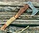 Hand Forged Damascus Steel Axe/hatchet Engraved Blade & Handle Viking Axe Usa
