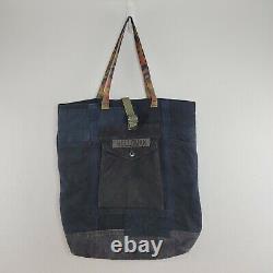 Hamid Holloman hand made oversized tote bag multi colored Made in USA