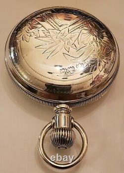 Hamilton 18S. 21 jewels adj. Grade 941 Railroad pocket watch coin silver hunter