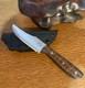 Hand Crafted Bonehead Hunting Knife Withadjustable Kydex Sheath Made In Usa