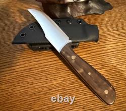 Hand Crafted Bonehead Hunting Knife withAdjustable Kydex Sheath Made in USA