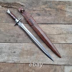 Hand-Forged 26 Celtic Style Sword Medieval Inspired Collectible with Sheath