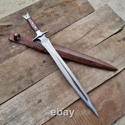 Hand-Forged 26 Celtic Style Sword Medieval Inspired Collectible with Sheath