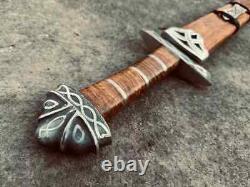 Hand Forged Damascus Steel Viking Sword Sharp/battle Ready Medieval Sword