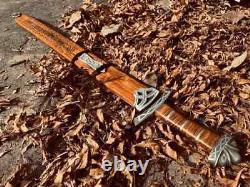 Hand Forged Damascus Steel Viking Sword Sharp/battle Ready Medieval Sword