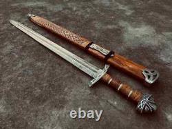 Hand Forged Damascus Steel Viking Sword Sharp/battle Ready Medieval Sword