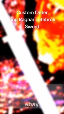 Hand-Forged Damascus Viking Sword Ragnar Serpent Breath, Norse Collectible