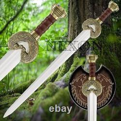 Hand Forged High Carbon Steel Viking Sword Sharp / Battle Ready Medieval Sword